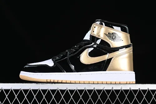 All categories Air Jordan Jordan series basketball shoes Air Jordan 1 High Air Jordan 1 Retro High "ComplexCon" AJ1 Joe 1 Black Gold Mandarin Duck 861428-001